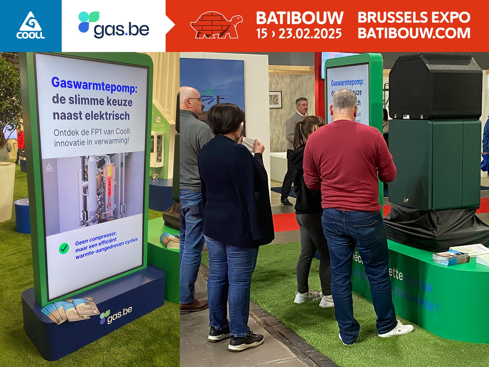 Interest in our adsorption heat pump at Batibouw 2025